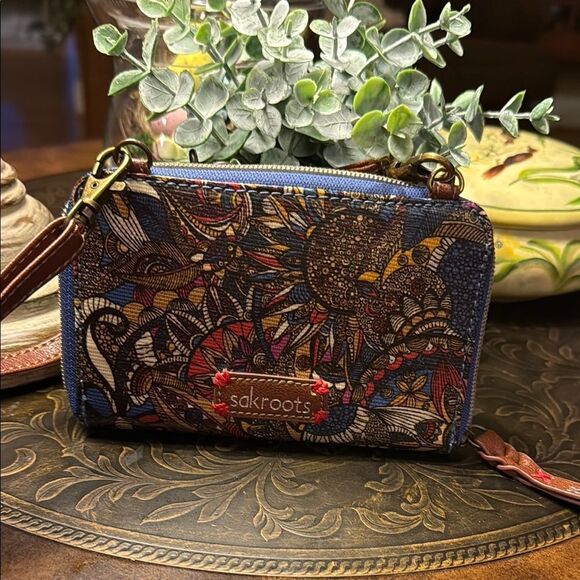 Sakroots Blue Patterned Women's Crossbody Bag - Picture 1 of 10